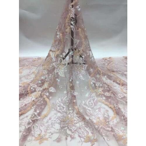 New Arrival French Lace Fabric ZH-18686 Embroidery African Tulle Laces Fashion Nigerian lace