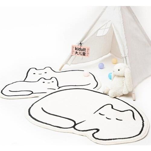 The New Carpet Living Room Cartoon Absorbent Anti-skiing Cake Velvet Bedroom Rug Home Soft Toilet Door Mat