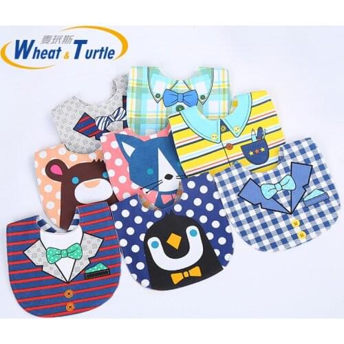 Mother Kids Baby Clothing Accessories Bibs Burp Cloths Waterproof Newborn Bandana Feeding Cloths Unisex Saliva Towel Print Apron