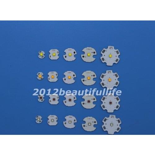 10xCree XBD XB-D Warm Cold Neutral White/Red/Blue/Green/Amber 3W Hight Power LED Emitter with aluminum PCB