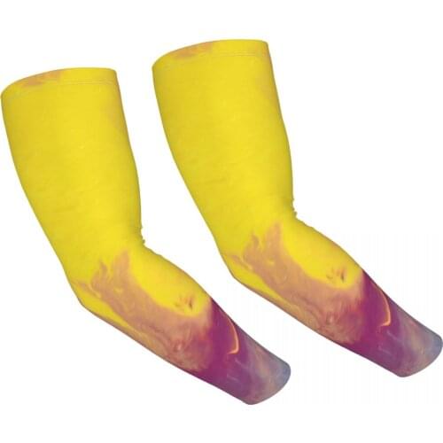Personality Tie-dye biking Ice Silk Sport Arm Sleeves Cover UV Protection Outdoor Running Basketball Summer Arm Sleeves