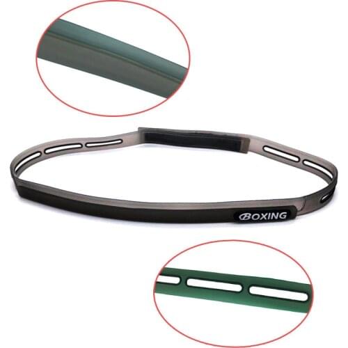 Adjustable Silicone Sports Headband Sweatband Hair Band For Running Cycling Yoga Basketball Fitness Silicone Guiding Sweat Head