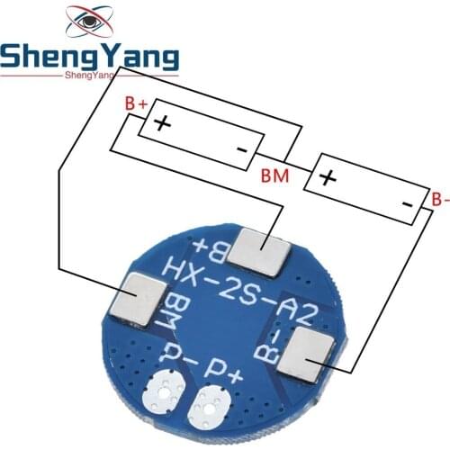 ShengYang 2S 5A Li-ion Lithium Battery 7.4v 8.4V 18650 Charger Protection Board bms pcm for li-ion lipo battery cell pack