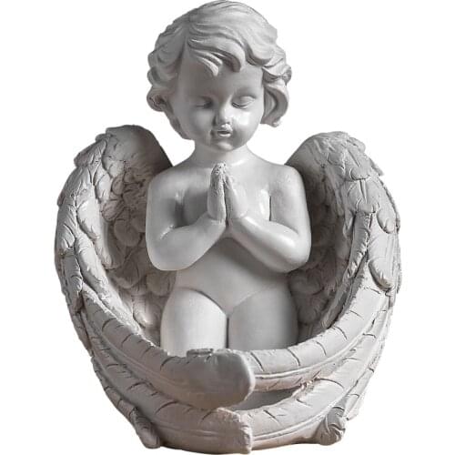 RESIN SCULPTURE STATUES ANGEL BABY MINIATURE MODEL FIGURINES HOME DECORATION JEWERLY STORAGE OFFICE DECOR ORNAMENTS WEDDING GIFT