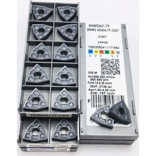 Lathe tools WNMG080408 TF IC907 WNMG080408 TF IC908 carbide inserts WNMG 080408 external turning tool milling tool turning tool