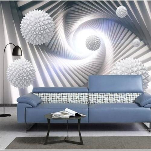 Wellyu Custom wallpaper 3d abstract solid space polyhedral sphere TV background wall papers home decor 3d papel de parede murals