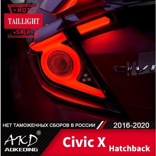 Tail Lamp For Car honda Civic Hatchback 2016-2020 LED Tail Lights Fog Lights Day Running Light DRL Tuning Cars Accessories