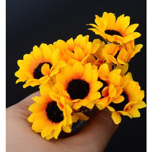 3pc Boho Summer Sunflower Daisy Hairpin Cuff Clip Headband Hair Pins Accessories Womens wedding Jewelry Bijoux