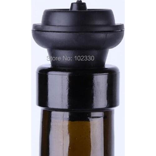 1000pcs Rubber Vacuum Suction Bottle Stopper Vacuum Wine Pump Preserver Stoppers Reusable Seal Cap Bar Tools