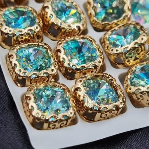 10x14mm Fabric Beads for Needlework Clothing Nest Claw Crystal Garment Beads DIY handicraft sewing Supplies Jewelry Accessories