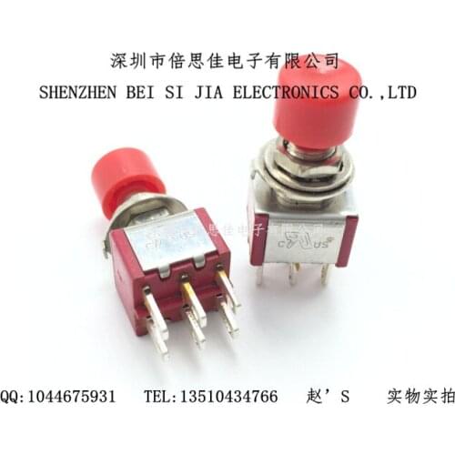 3pcs/DS-622 MTS-102M Belt cap Reset switch 6MM Toggle switch 6P Double knife