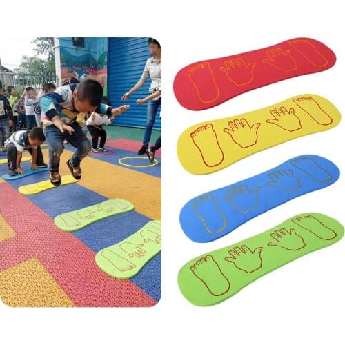 4Pcs Kids Foam Eva Floor Baby Play Mat Crawling Activity Hand Feet Game Kangaroo Jumping Sensory Toys Autism Exercise Equipment