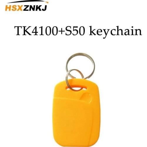 50/100pcs Ic Id Nfc Key Rfid Read Only Tag 13.56mhz Frequency S50 Keychain + 125khz Em4100 Tk4100 Key Chip Access Card