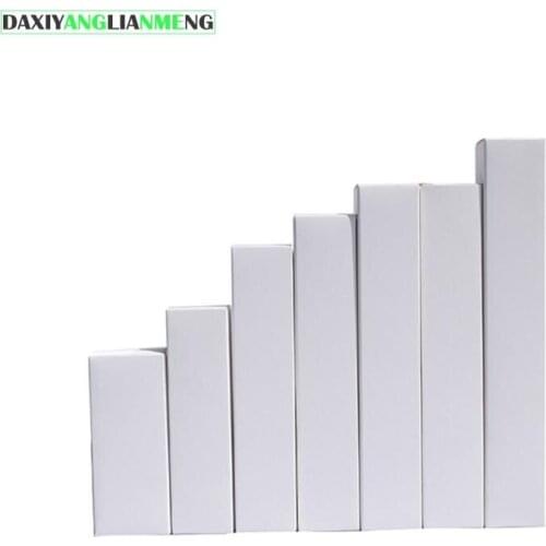 50Pcs/Lot 4 * 4 cm Hight 15cm 21cm 36cm NEw Stock Univeral Packing Carton Kraft Paper Boxes Long Neutral Rectangle Blank Case