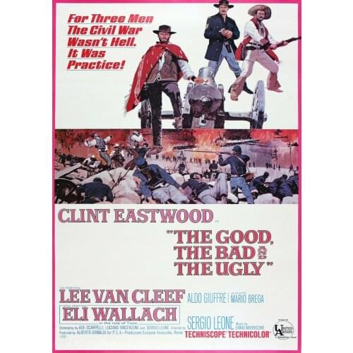 6style Choose The Good, the Bad and the Ugly Movie Art Film Print Silk Poster for Your Home Wall Decor 24x36inch