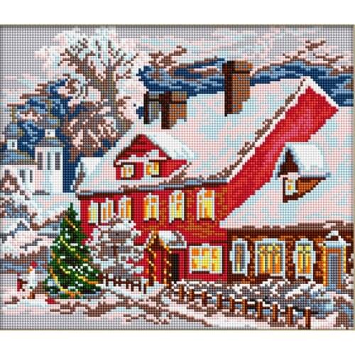 5D DIY Diamond Painting "Cartoon Snowland " Embroidery Full Square Diamond Cross Stitch Rhinestone Mosaic Christmas House Dec