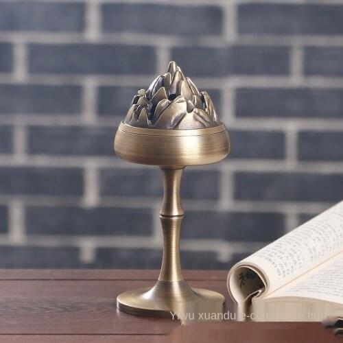 Antique Boshan Stove Fine Copper Zen Tea Ceremony " Incense Burner Gift Decoration Creative Sandalwood Censer Chinese -Style