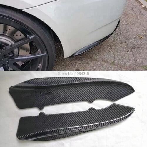 Car Styling Carbon Fiber Front Rear Bumper Lip Splitters Flap for BMW 3 Series E92 E90 E93 M3 Sedan Coupe Convertible 2007- 2013