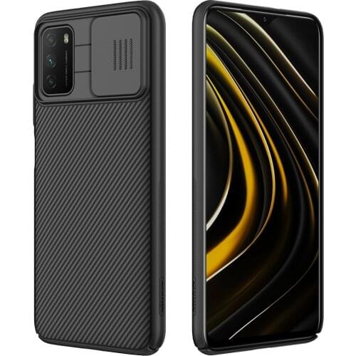 NILLKIN for Xiaomi POCO M3 Case poco m3 Cover Camera Protection Slide Cover for m3 Anti-knock Hard Back Bumper Cases/little m3