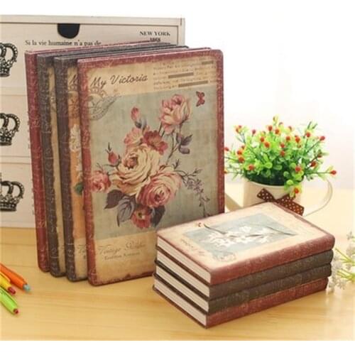 Color Inside Page Notebook Creative Hardcover Diary Books Weekly Planner Handbook Scrapbook Beautiful Gift