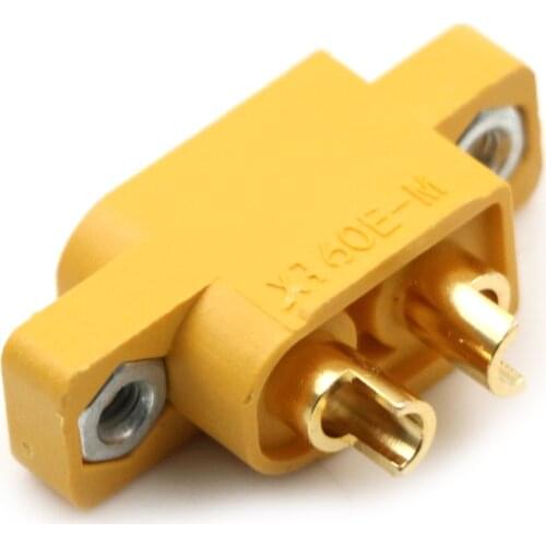 DIY Spare Part Remote Control Toy Parts XT60E-M Mountable XT60 Male Plug Connector For RC Models Multicopter Fixed Board