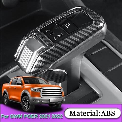 For Great Wall Cannon GWM Poer Ute 2021 2022 ABS Car Automatic Gear Decoration Cover Interior Sequins Auto Stickers Accessories