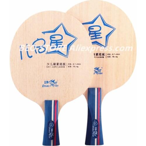 Double Fish Table Tennis blade Cypress Material Super light 5 wood+2 carbon for beginner Double Fish Ping Pong Bat racket