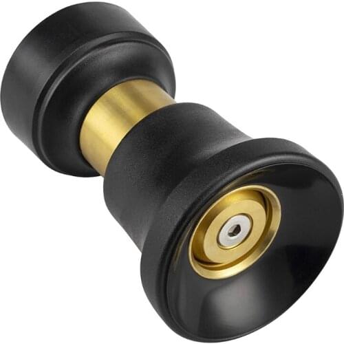 Hose Nozzle Heavy Duty Brass Fireman Style High Power Leak Proof Adjustable Garden Water Sprayer Suitable for Car Wash Lawn