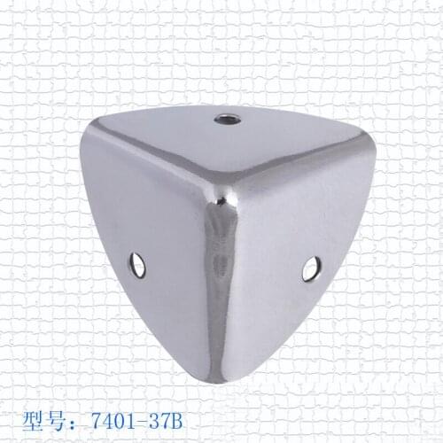 Free shipping Wholesale 35mm Aluminum box cosmetics cases suitcase angle iron purses Chrome silver protection Angle code Bags Co
