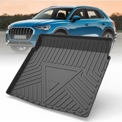 TPE Trunk Mat For Audi Q3 2019-2020 Car Waterproof Non-Slip Custom Rubber 3D Cargo Liner Accessories