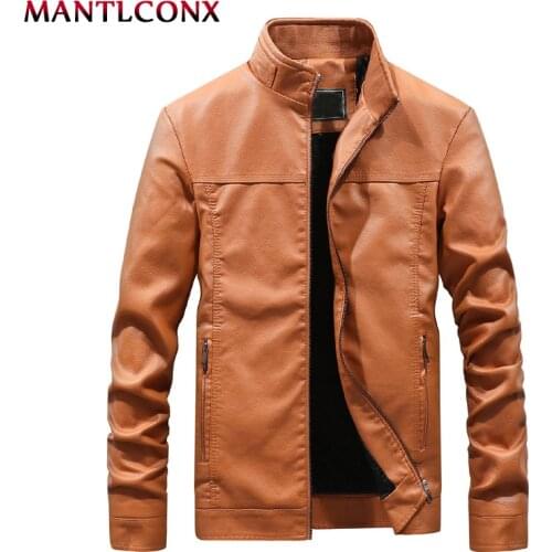 Men's Faux Leather Jackets MANTLCONX China