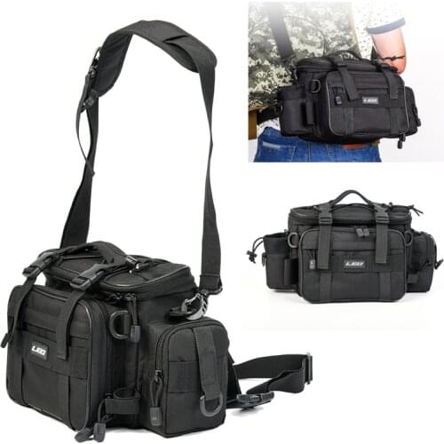 LEO Multifunctional Waterproof High Quality Oxford Cloth Outdoor Fishing Bag Waist Shoulder Messenger Fishing Tackle