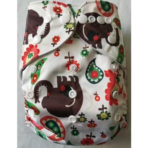 2019 New Design NaughtyBaby One Size Fits All Reusable and Washable Baby Cloth Diaper With Insert 256 sets/lot