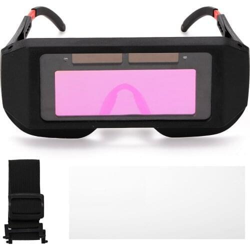 TL160001 Professional Solar Energy Auto Darkening Welding Safety Goggles Anti-glare UV Weld Glasses for Engraving Machine