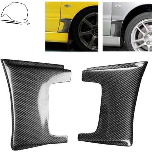 For Mitsubishi Lancer Evolution EVO 7 8 9 Varis VS Carbon Front Fender Addon Cover Tire Edge Decoration Car Tuning Accessories
