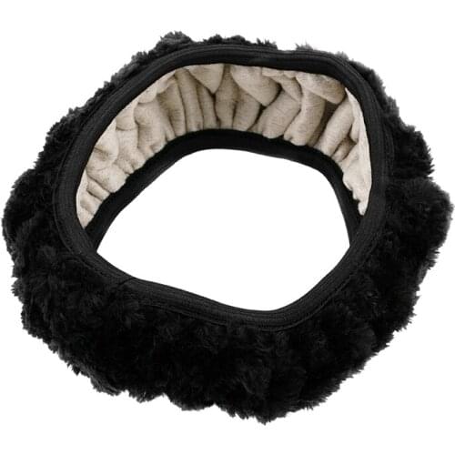 Plush Auto Steering Wheel Cover Uinversal Car Steering-wheel Cover for Winter Universal Car-styling Car Decoration Accessories