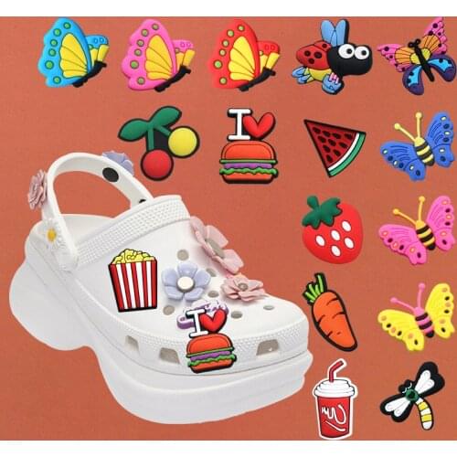 Shoe Charms Accessories Decorations Carrot Shoe Charms Popcorn Shoe Buckle Decorations Shoe Ormaments fit Party Kids Gifts