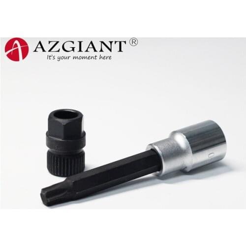 Car Generator Belt Disassembly Wrench Pulley Removal Tool Remover for Volkswagen Audi A6 BMW Ford T50 33TX17mm