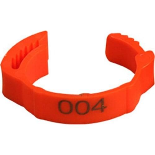 100Pcs Chicken Ring Adjustable Colorful Buckle Design Premium Texture Easy-assembled Duck Chicken Foot Ring for Marking