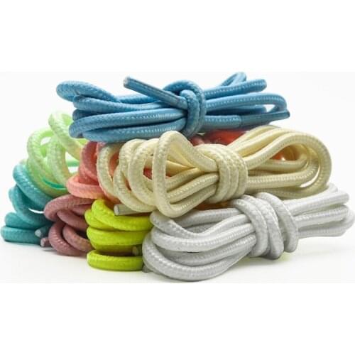 Luminous Shoe laces 0.4CM Bold High Quality Fluorescent Shoelaces Glow In The Dark Night Round Shoelace Sneaker Laces Shoes