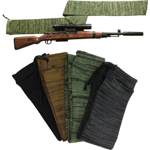 Tactical Gun Sock Shooting Hunting Protection Sock Airsoft Rifle Gun Sock Case Dustproof Silicone Treated Knit Holster