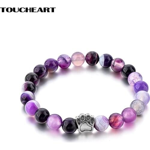 TOUCHEART Handmade Dog Paw Print Bangles & Bracelet Charms For Women Fashion Accessory Jewelry Luxury Brand Bracelets SBR180001