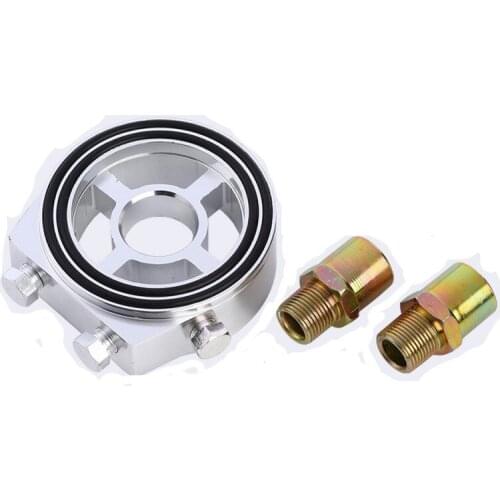 Universal Aluminium Alloy Car Oil Filter Cooler Sandwich Plate Oil Adapter Racing Meter Modification PartsTemperature Sensor