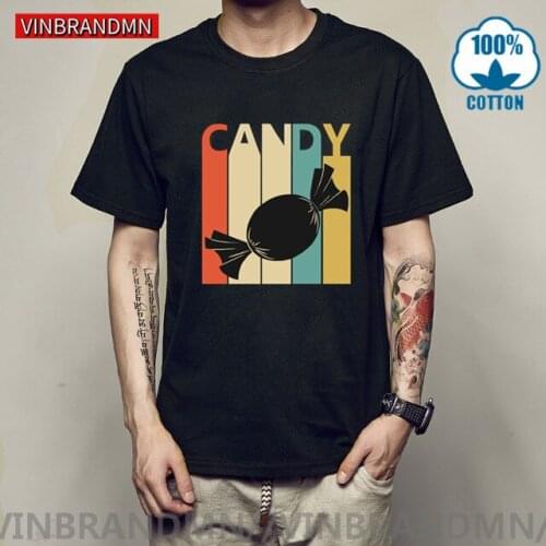 Vintage Candy Lover Gift T-shirt Retro Sugar T shirt Young Boy Sweet Childhood Memory Tee Kids Youth Brand Clothing Fashion Tops