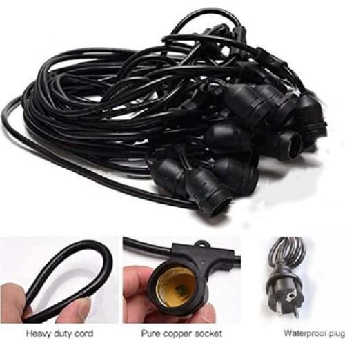 10M Waterproof LED String Lights Outdoor Commercial Grade S14 bulb E26 E27 Street Garden Patio Backyard Holiday String Lighting