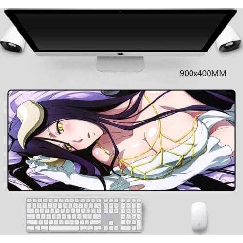 Top Quality Overlord Anime Mat Sexy Photo Gaming Mouse-pad Desk Mat Gaming Pad Mouse Gamer for Computer Keyboard Pad