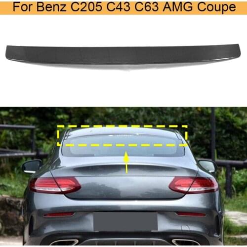 Carbon Fiber Rear Roof Lip Wing Spoiler for Mercedes Benz C Class C205 C200 C350 C63 C43 AMG Coupe 2 Door 2015-2017 Rear Spoiler