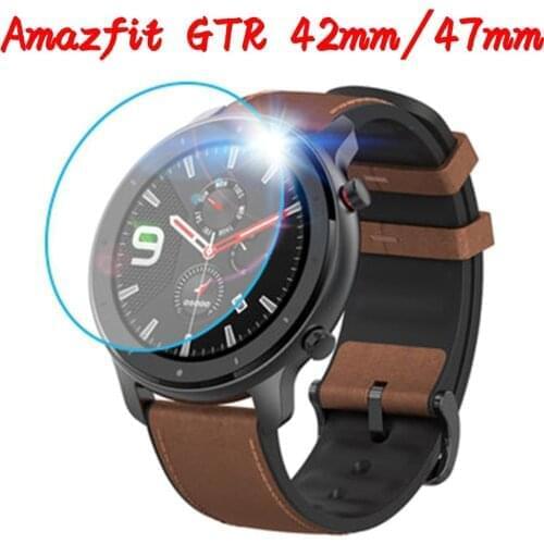 Smart Watch Tempered Glass on for xiaomi Huami Amazfit GTR 47MM 42MM Screen Protector 9H 2.5D Premium Protective Glass Film