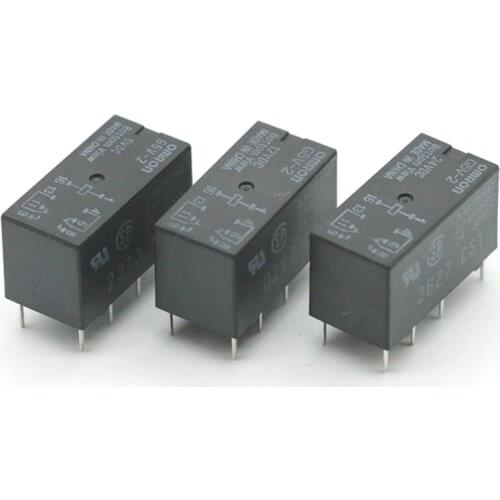 10PCS/LOT New Original 5V Relay G5V-2-5VDC 2A Signal Relay 8PIN Omron Relay