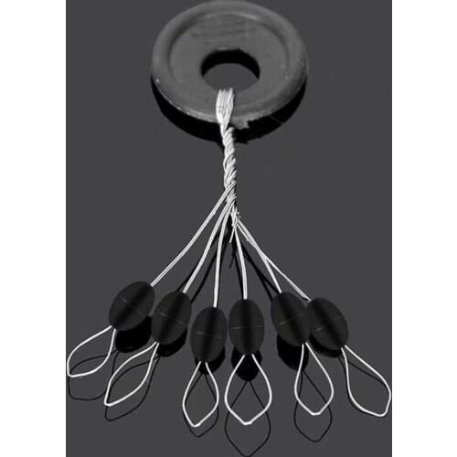 100 Groups High Elasticity Fish Beans Strong Buoyancy Oval Stopper Fly Fishing Bait Float Sea Carp Fish Line Accessories